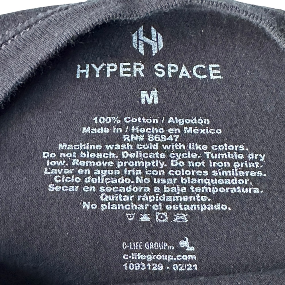 🌸3/$15🌸 NASA Astronaut Tee Space Graphic Print Crew Neck Short Sleeve Black Med - Picture 4 of 7